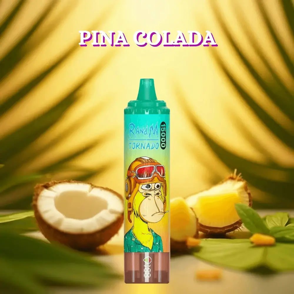 FUMOT Tornado RandM 15000 puffs Disposable Vape Pina Colada-EUROVAPEPRO