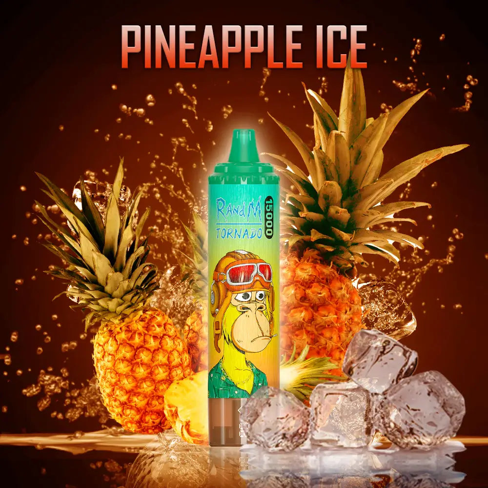 FUMOT Tornado RandM 15000 puffs Disposable Vape Pineapple Ice-EUROVAPEPRO