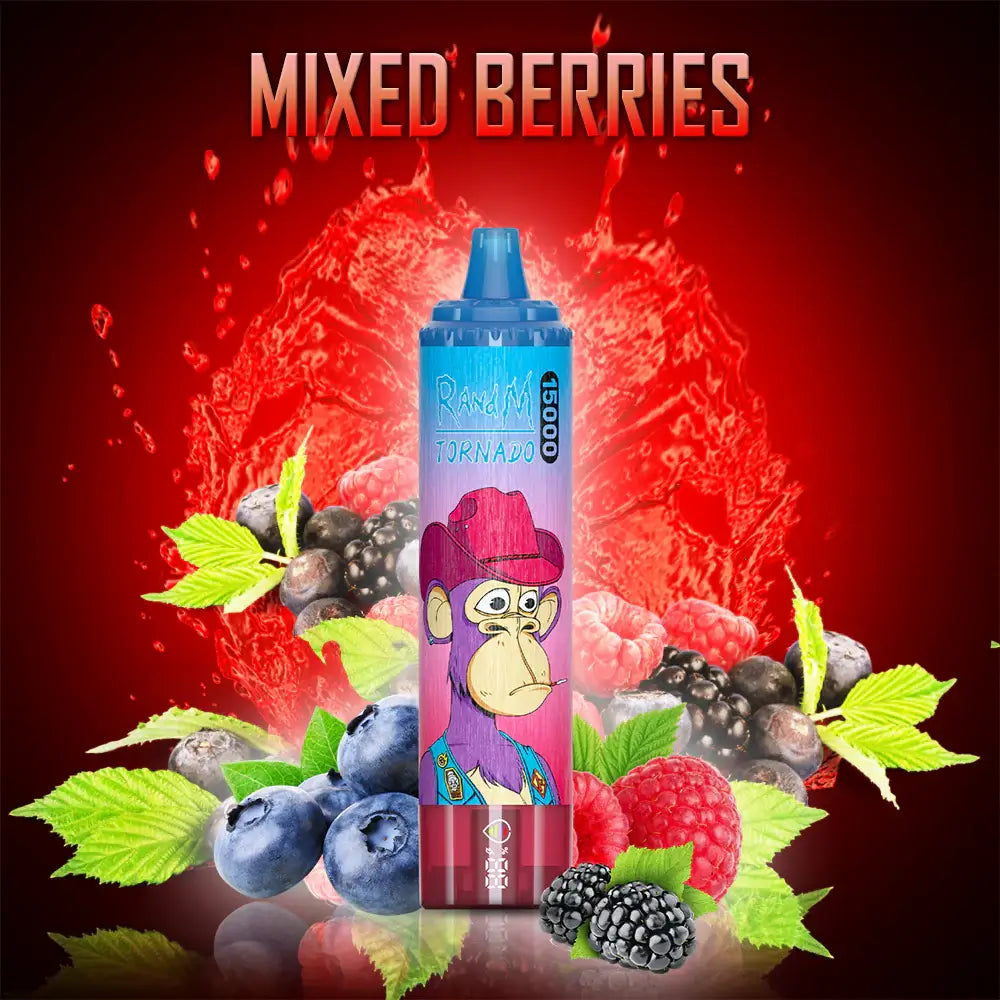 FUMOT Tornado RandM 15000 puffs Disposable Vape Mixed Berries-EUROVAPEPRO