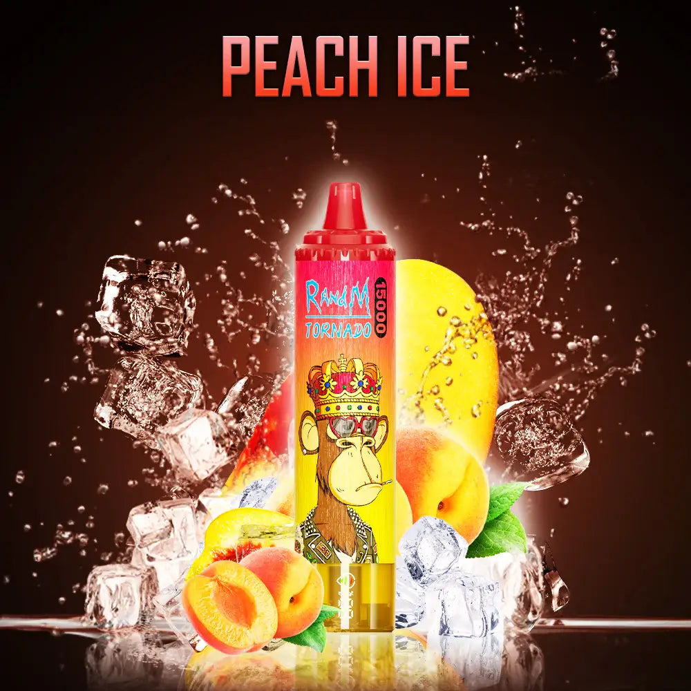 FUMOT Tornado RandM 15000 puffs Disposable Vape Peach Ice-EUROVAPEPRO