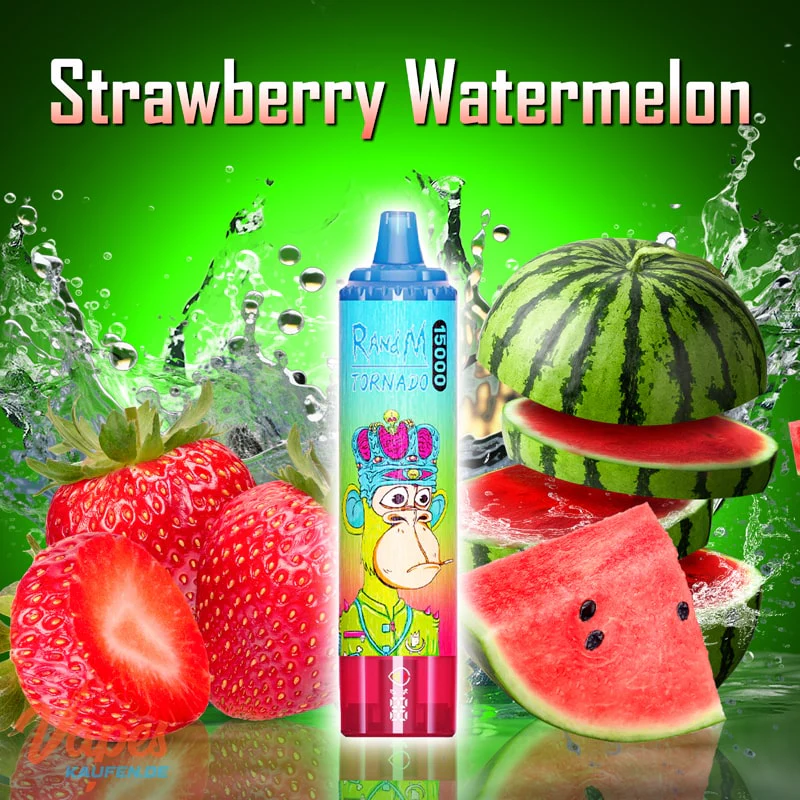 FUMOT Tornado RandM 15000 puffs Disposable Vape Strawberry Watermelon-EUROVAPEPRO