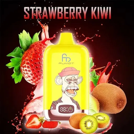 FUMOT Digital Box - 12000 Puffs Disposable Vape strawberry kiwi -EUROVAPEPRO