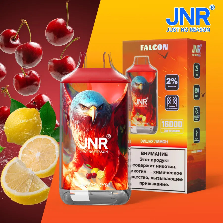JNR Falcon 16000 puffs Disposable Vape Cherry Lemon-EUROVAPEPRO