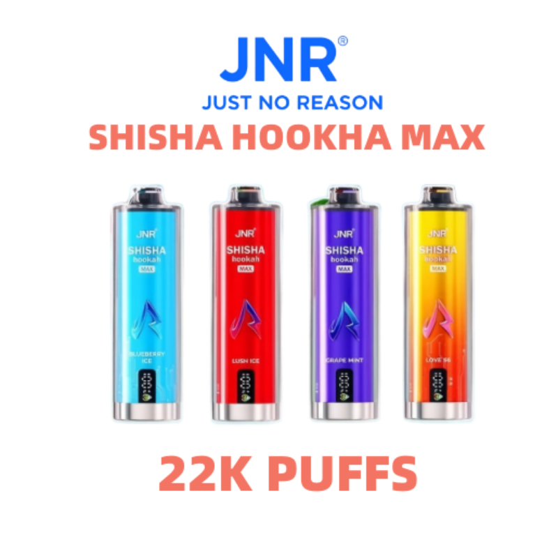 JNR - Shisha Hookah Max 22K Triple Mesh Coil 2% Nicotine DTL Disposable Vape/eurovapepro