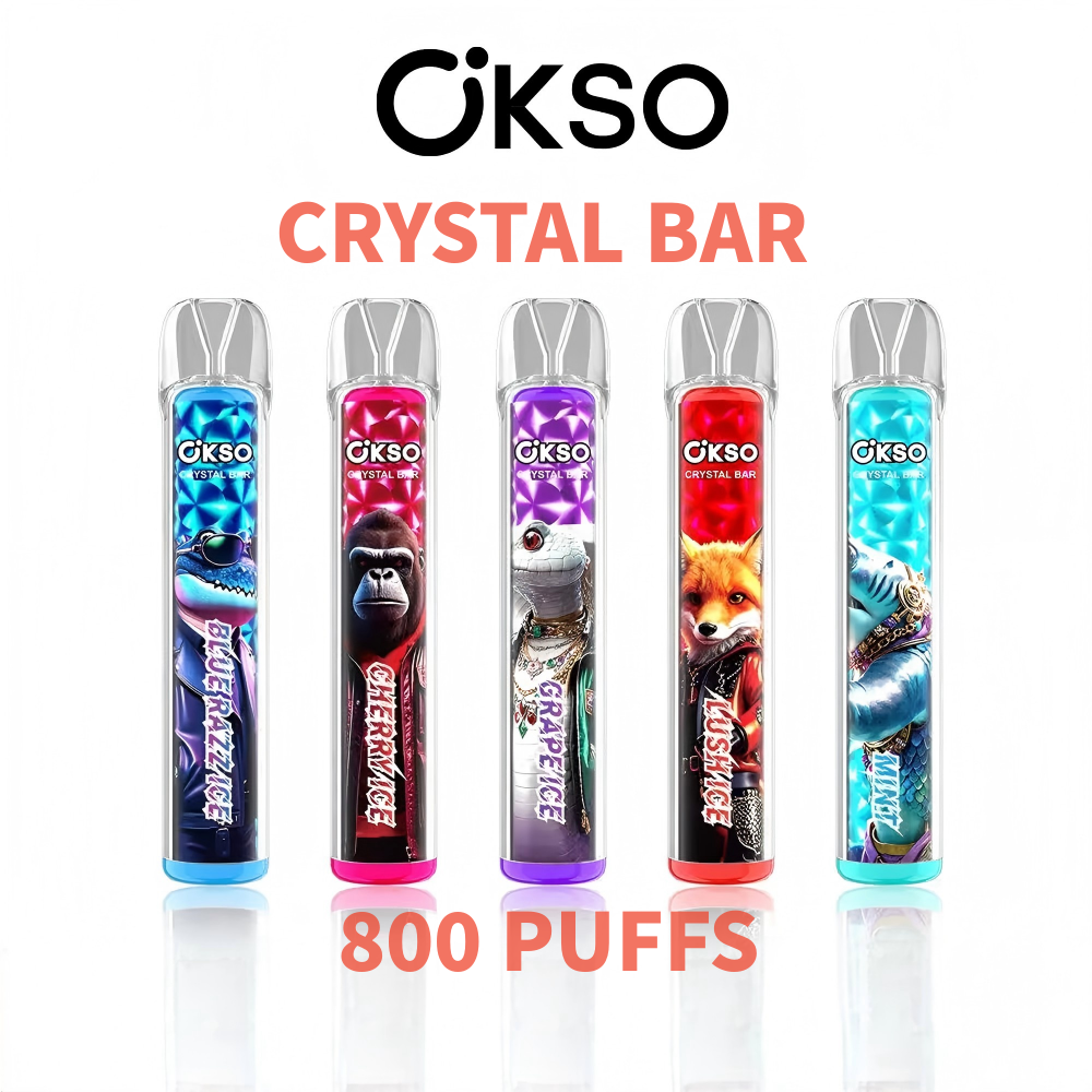 OKSO Crystal Bar 800 Disposable Vape 2ml E-liquid-EUROVAPEPRO
