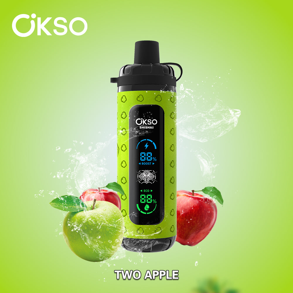 OKSO Shisha Max 40000 40K Puffs Disposable Vape Two Apple EuroVapePro