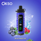OKSO Shisha Max 40000 40K Puffs Disposable Vape Blue Razz Ice EuroVapePro