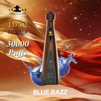 TEQUILA /HUMO AZUL Don Leon 1942 Bottle Design 30000 Puffs 2% Nic Blue Razz Disposable Vape /eurovapepro