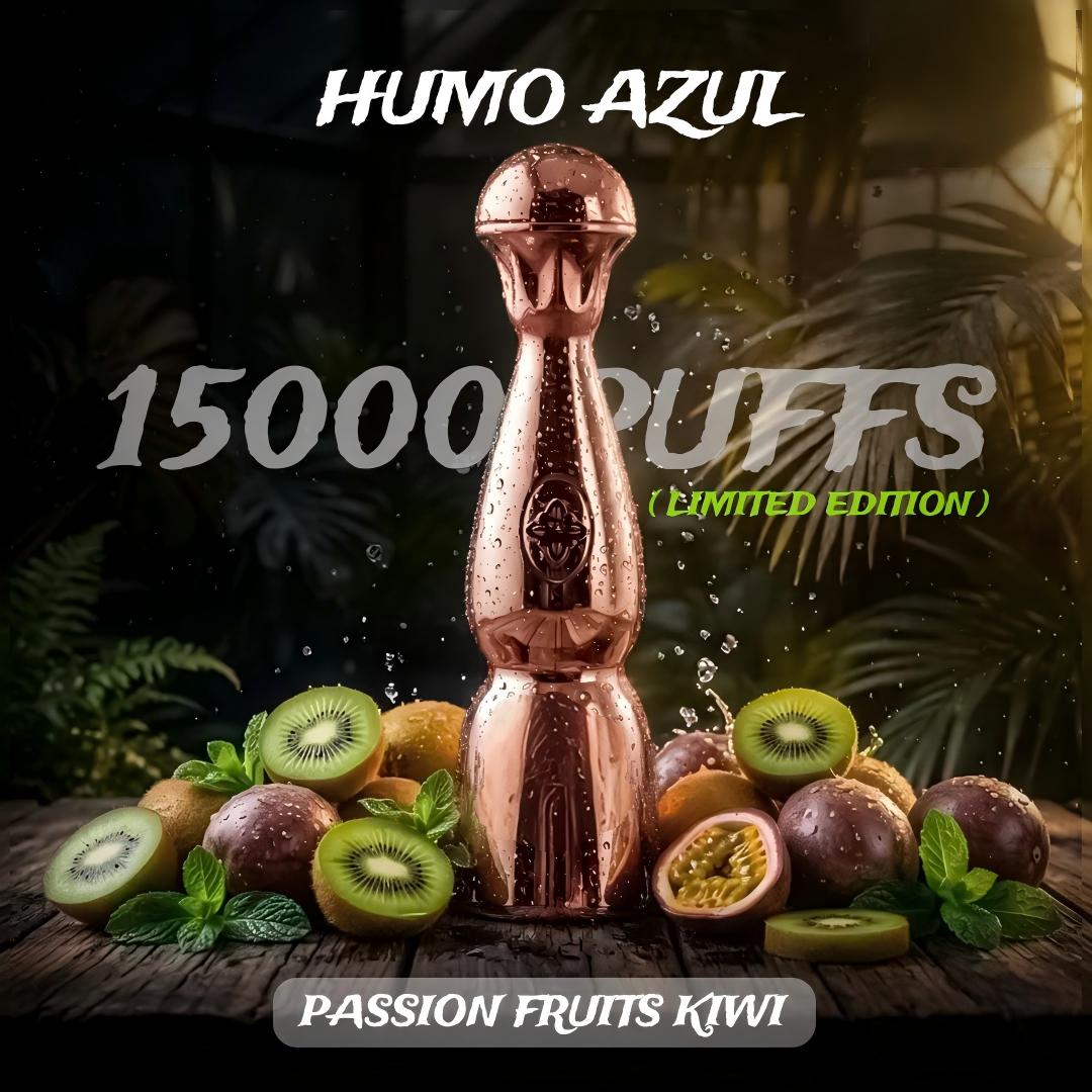 tequila disposable vape HUMO AZUL Limited Edition 15000 Puffs Rose Gold 2% Nic