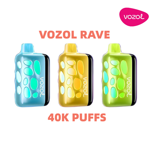VOZOL RAVE 40000 Puffs 3D Interactive Display Disposable Vape Instock EU Warehouse/EUROVAPEPRO