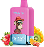 WASPE Fihp 40K Puffs 2 In 1 Strawberry Watermelon Bubblegum & Mixed Fruit Disposable Vape Dual Flavors Vape