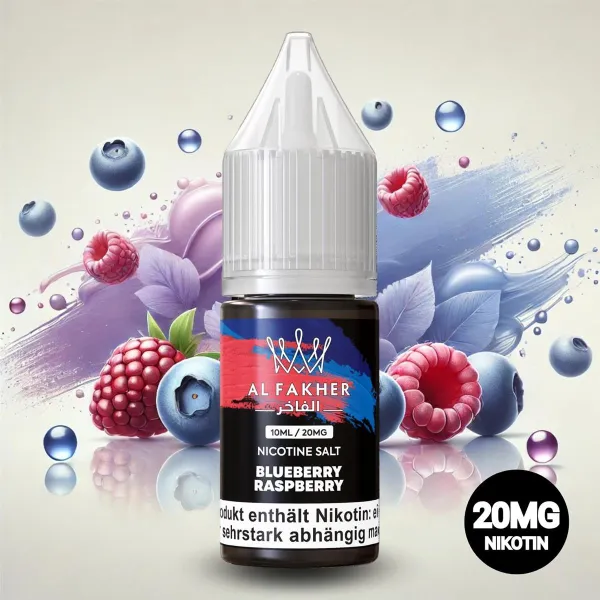 AL Fakher E-liquid 10ml 20mg Nicotine Salt-blueberry raspberry/eurovapepro