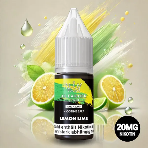 AL Fakher E-liquid 10ml 20mg Nicotine Salt-lemon lime/eurovapepro