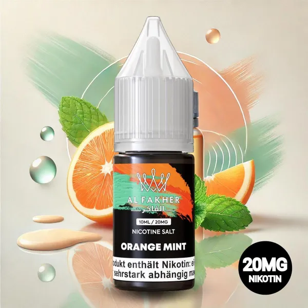 AL Fakher E-liquid 10ml 20mg Nicotine Salt-orange mint/eurovapepro