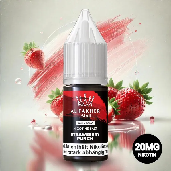 AL Fakher E-liquid 10ml 20mg Nicotine Salt-strawberry punch/eurovapepro