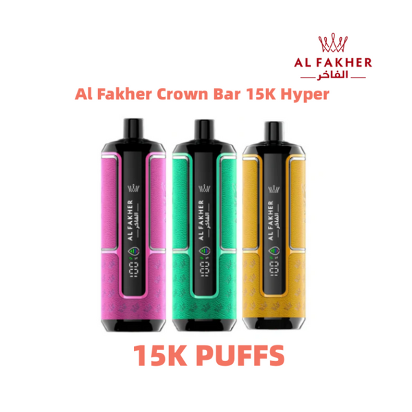 AL FAKHER Crown Bar 15k Hyper Max Disposable Vape 15000 Puffs