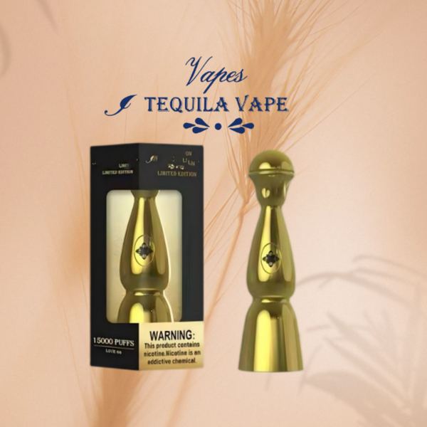 TEQUILA/HUMO AZUL Limited Edition 15000 Puffs 5% Nic Disposable Vape(Gold)[10pcs/price]