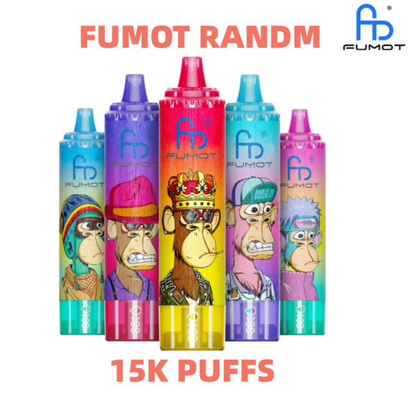 FUMOT Tornado RandM 15000 puffs Rechargeable Battery Disposable Vape 25ml Instock EU Warehous