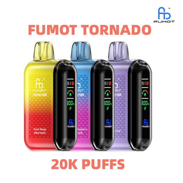 FUMOT RandM Tornado Kit RandM 20000 Puffs 2% Nic Dual Mesh Pre Filled Disposable Vape