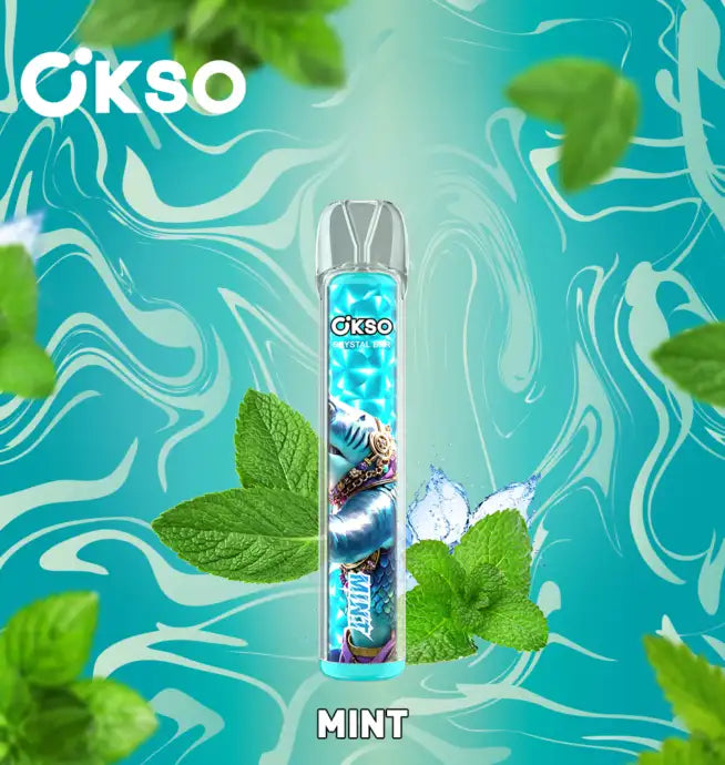 OKSO Crystal Bar 800 Disposable Vape Mint-EUROVAPEPRO