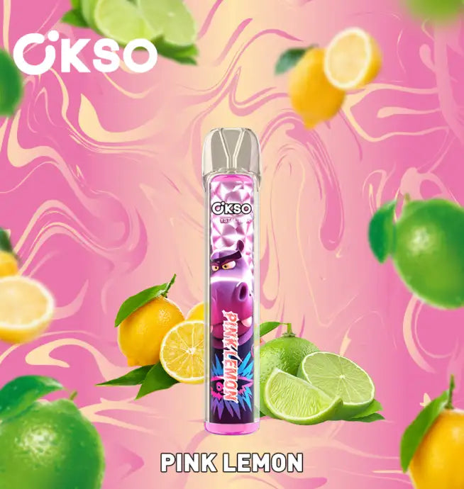 OKSO Crystal Bar 800 Disposable Vape Pink Lemon-EUROVAPEPRO
