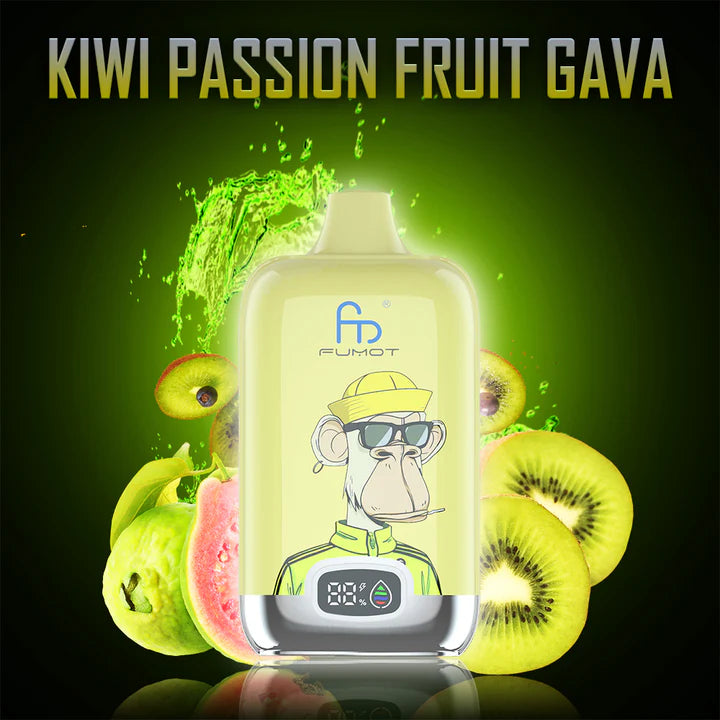 FUMOT Digital Box - 12000 Puffs Disposable Vape Kiwi Passion Fruit Guava-EUROVAPEPRO