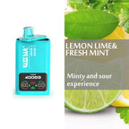 Razz Bar 40000 Puffs – Dual-Flavor Vape Kit Lemon Lime &Fresh Mint 2 In 1 Disposable Vape/eurovapepro