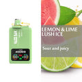 Razz Bar 40000 Puffs – Dual-Flavor Vape Kit  Lemon Lime & Lush Ice 2 In 1 Disposable Vape/eurovapepro