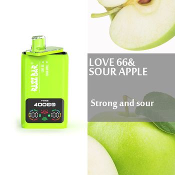 Razz Bar 40000 Puffs – Dual-Flavor Vape Kit  Love 66&Sour Apple 2 In 1 Disposable Vape/eurovapepro