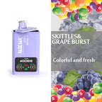 Razz Bar 40000 Puffs – Dual-Flavor Vape Kit Skittles&Grape Burst 2 In 1 Disposable Vape/eurovapepro