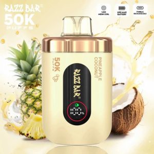 RAZZ Bar Smart LED Screen 50000 Puffs pineapple coconut Disposable Vape Instock EU Warehouse/eurovapepro