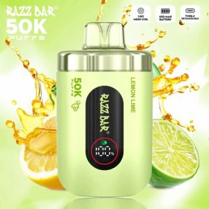 RAZZ Bar Smart LED Screen 50000 Puffs lemon lime Disposable Vape Instock EU Warehouse/eurovapepro
