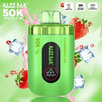 RAZZ Bar Smart LED Screen 50000 Puffs strawberry ice Disposable Vape Instock EU Warehouse