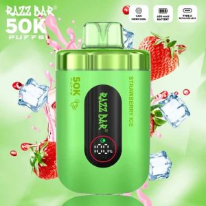 RAZZ Bar Smart LED Screen 50000 Puffs strawberry ice Disposable Vape Instock EU Warehouse