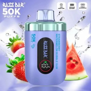 RAZZ Bar Smart LED Screen 50000 Puffs strawberry watermelon bubble gum Disposable Vape Instock EU Warehouse/eurovapepro