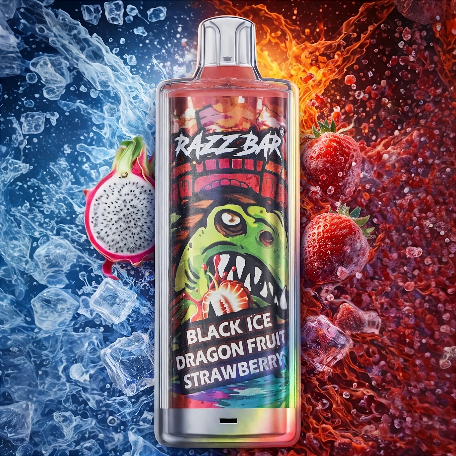 Razz Bar 60K 60000 Puffs Crystal black ice dragon fruit strawberry Disposable Vape EU Warehouse/eurovapepro