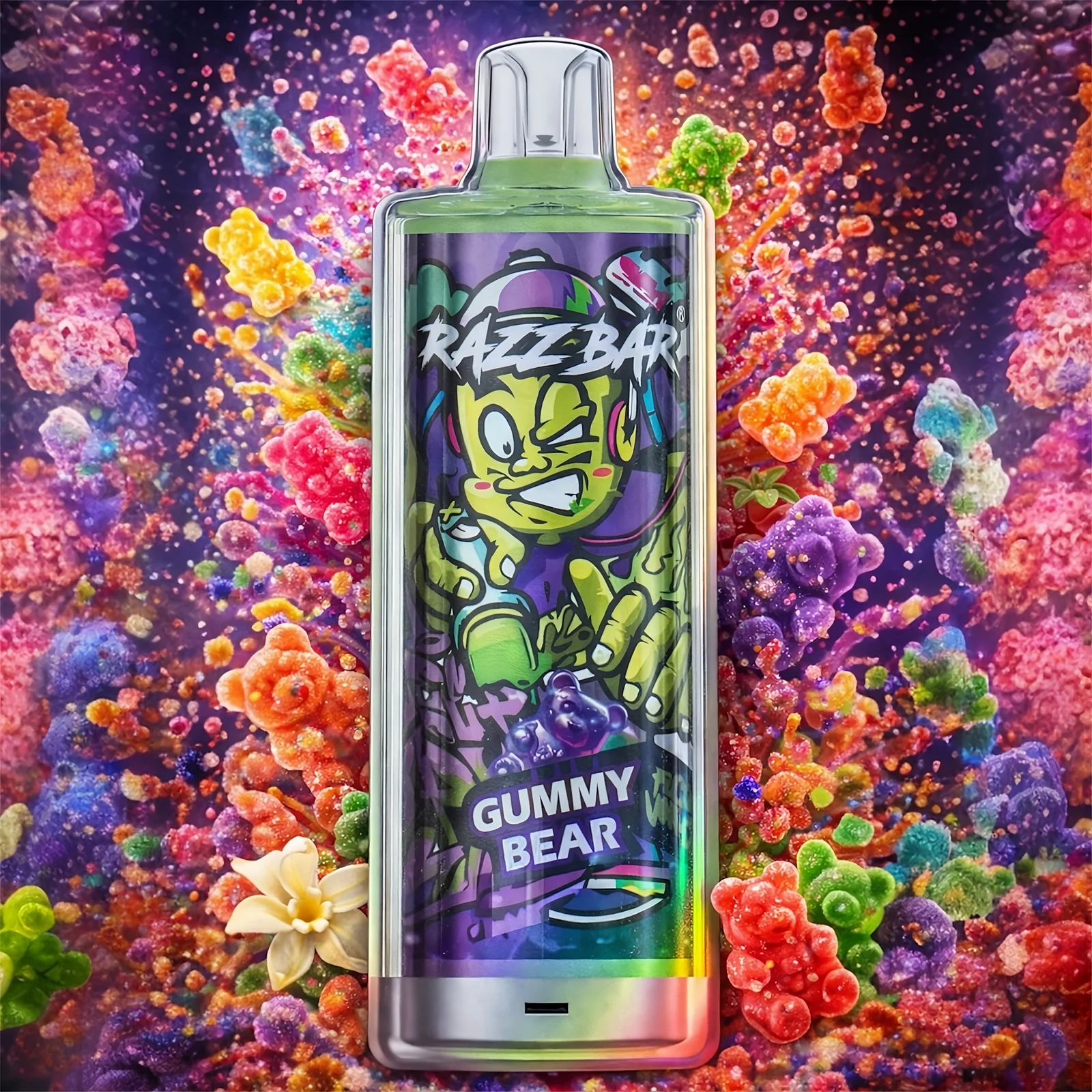 Razz Bar 60K 60000 Puffs Crystal gummy bear Disposable Vape EU Warehouse/eurovapepro