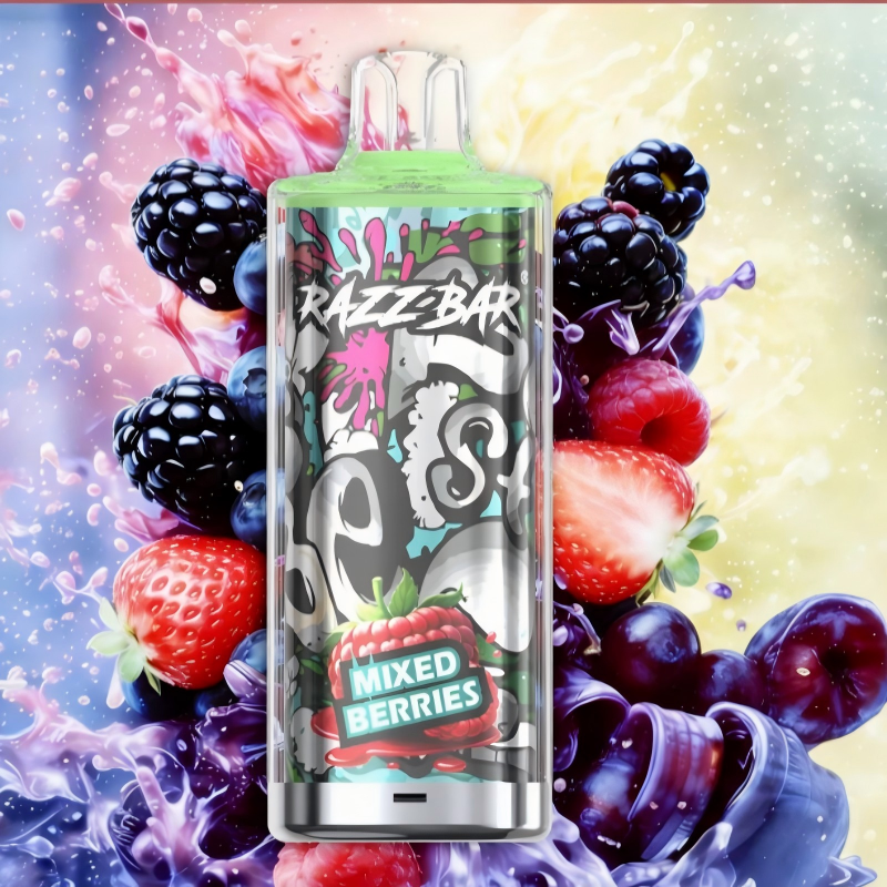 Razz Bar 60K 60000 Puffs Crystal mixed berries Disposable Vape EU Warehouse/eurovapepro